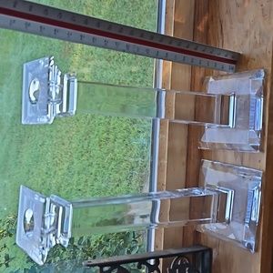 Tiffany and Co crystal candlesticks